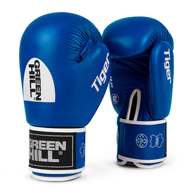 Боксерские перчатки TIGER одобренные AIBA синие